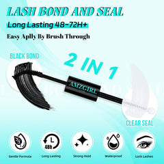 AMZGIRL LASH Remover with spiral brush for quick glue residue removal
