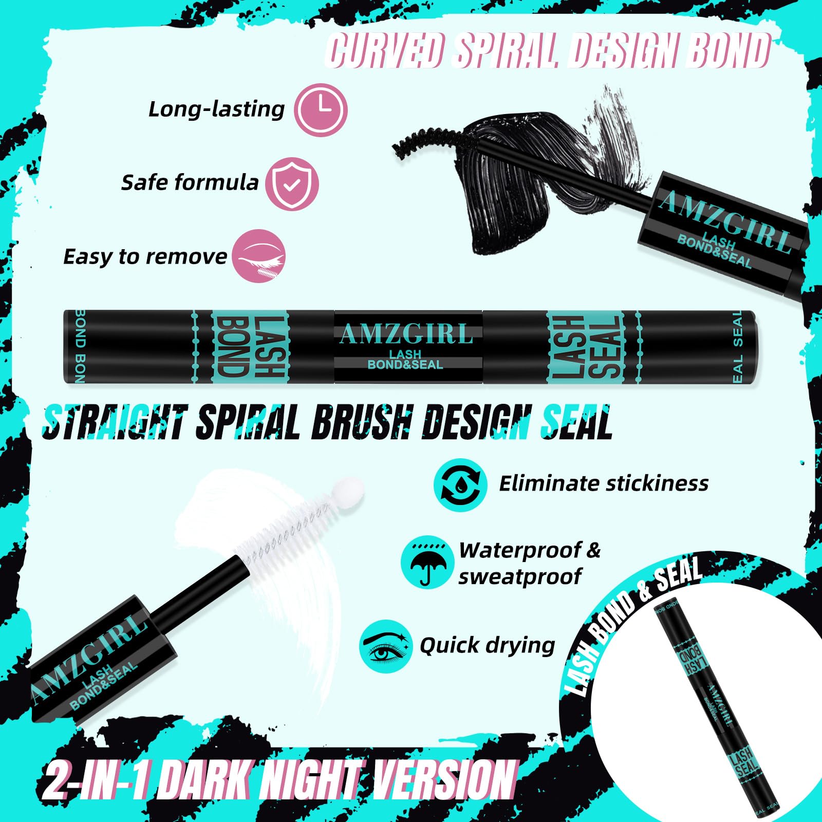 AMZGIRL LASH Remover ensures residue-free removal with gentle formula