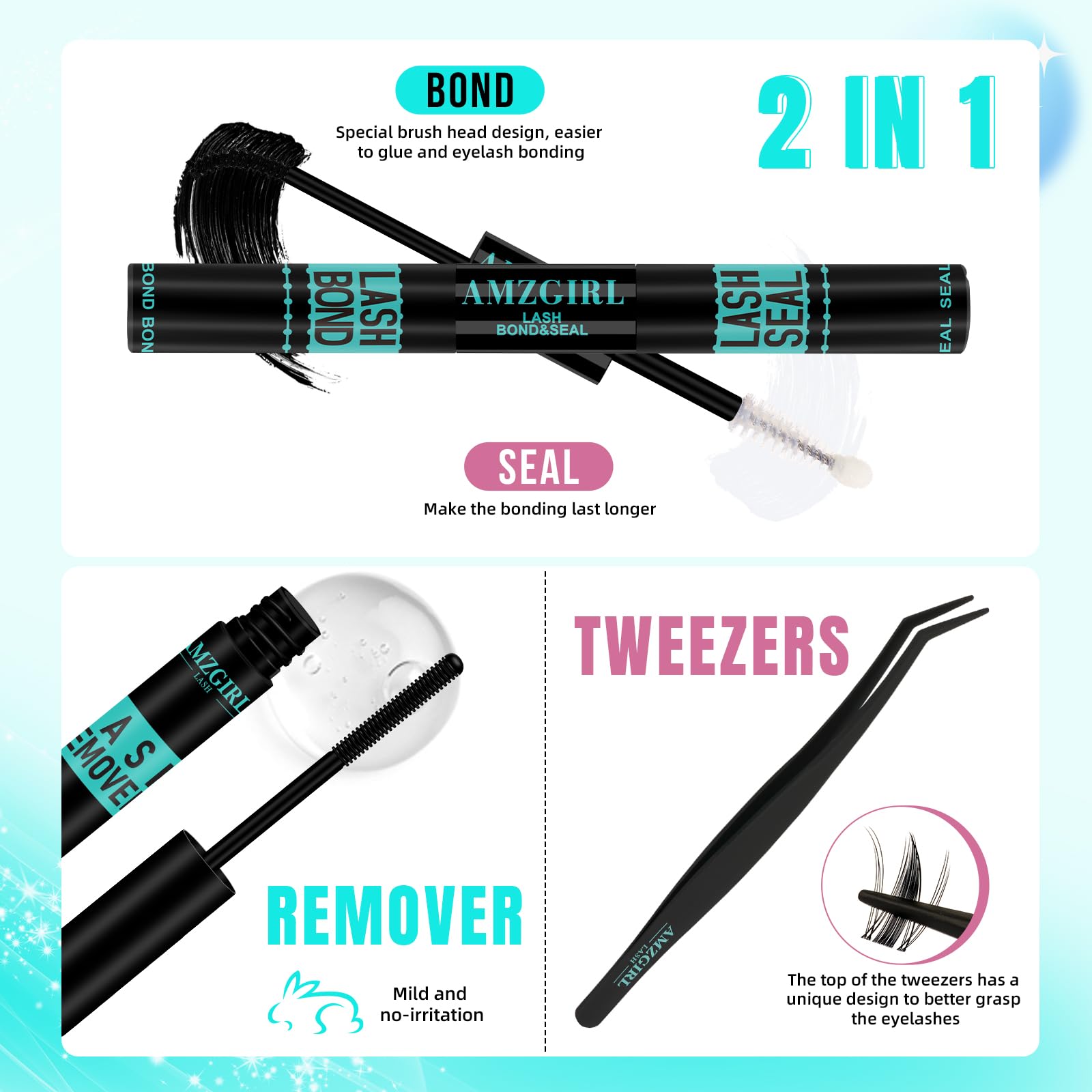 AMZGIRL LASH Precision tweezers for accurate placement