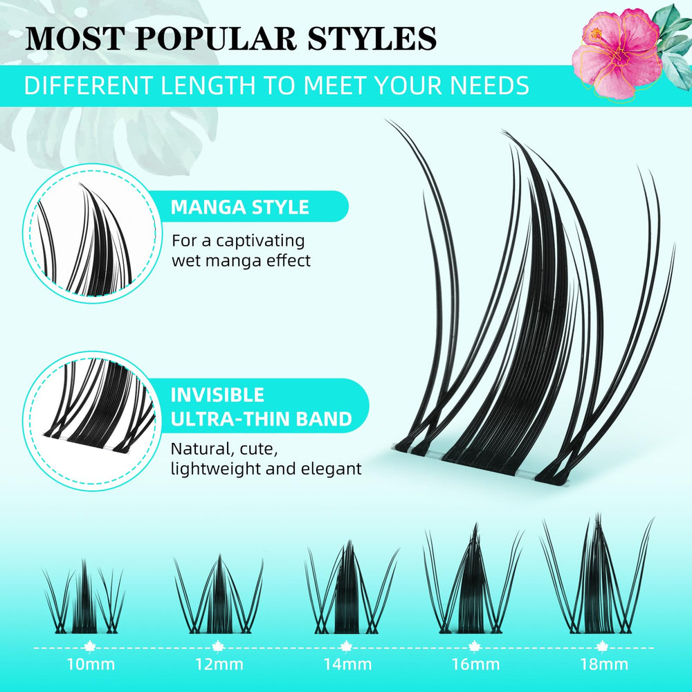 AMZGIRL ultra-thin invisible lash band blends naturally.