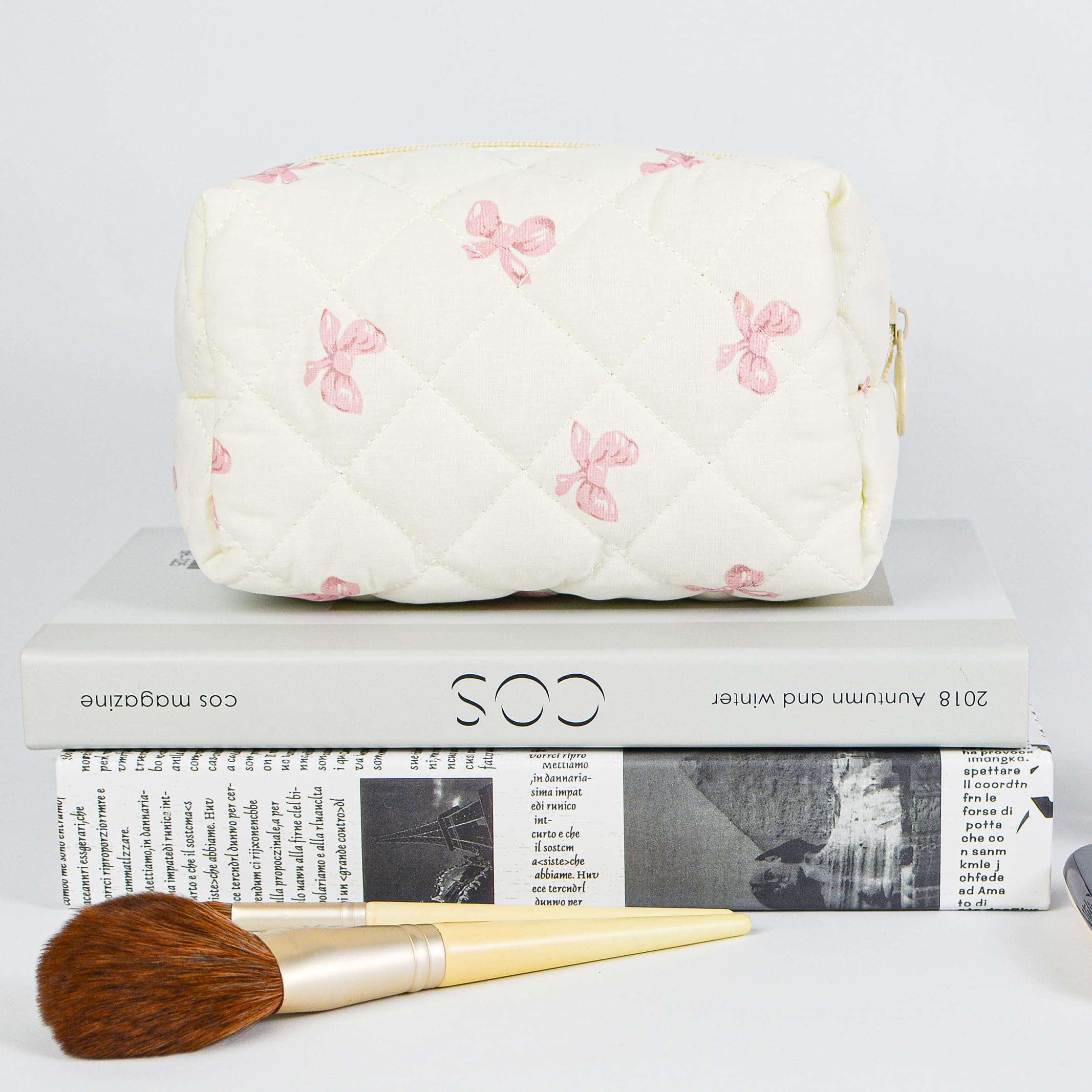 AMZMA coquette cosmetic bag offers cute storage and style.