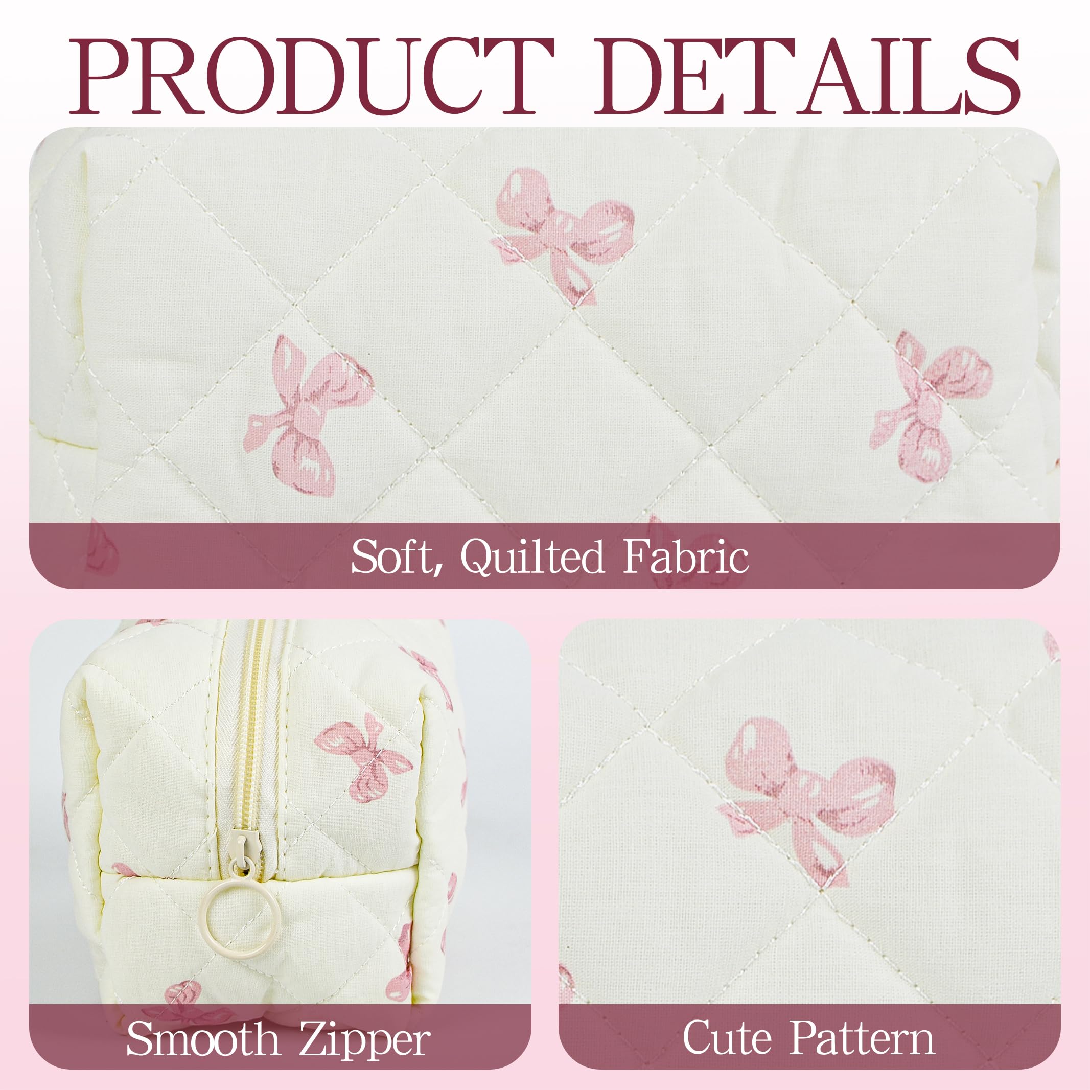 AMZMA large-capacity makeup pouch keeps brushes and cosmetics organized.
