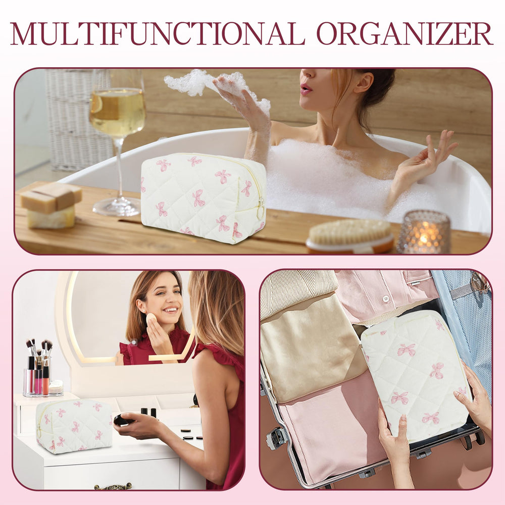 AMZMA versatile cosmetic bag for toiletries, purse, or desk organization.