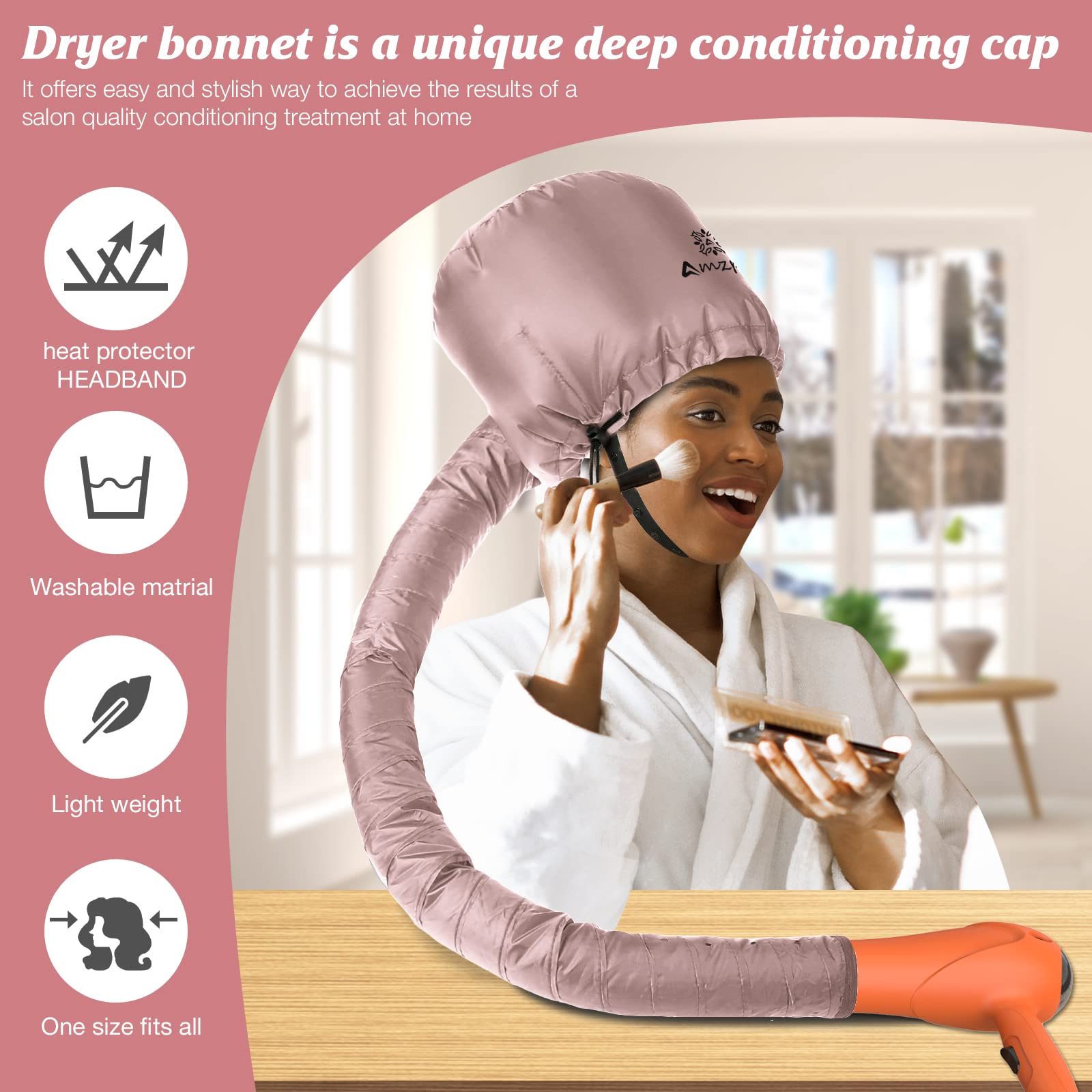 Amzpic waterproof shell endures repeated use for durable at-home conditioning.