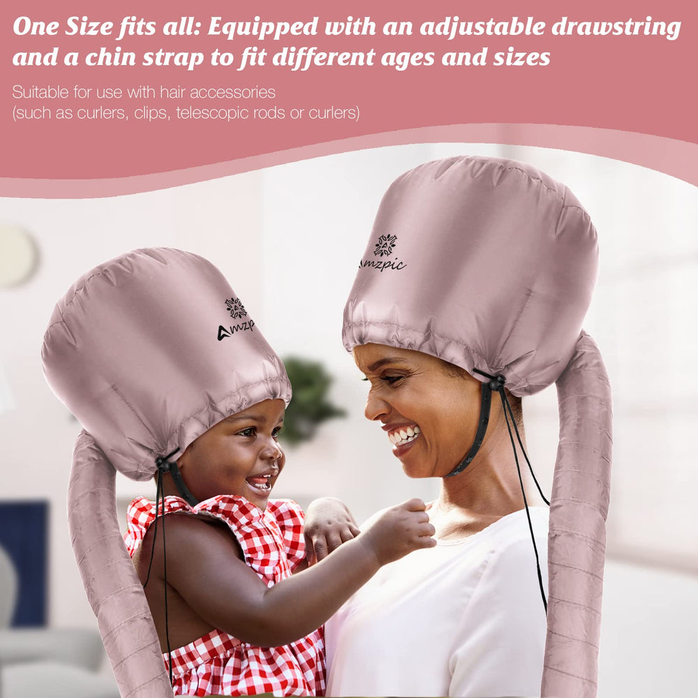 Amzpic bonnet is wide and deep to fully cover the head during drying.