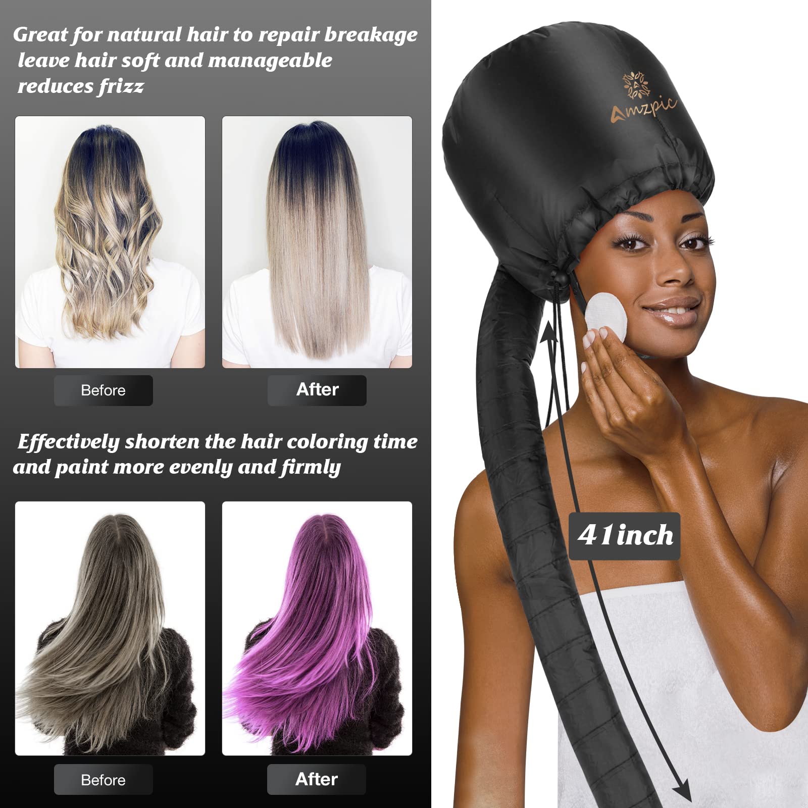 Amzpic thermal headband included supports neck and ears during longer sessions.