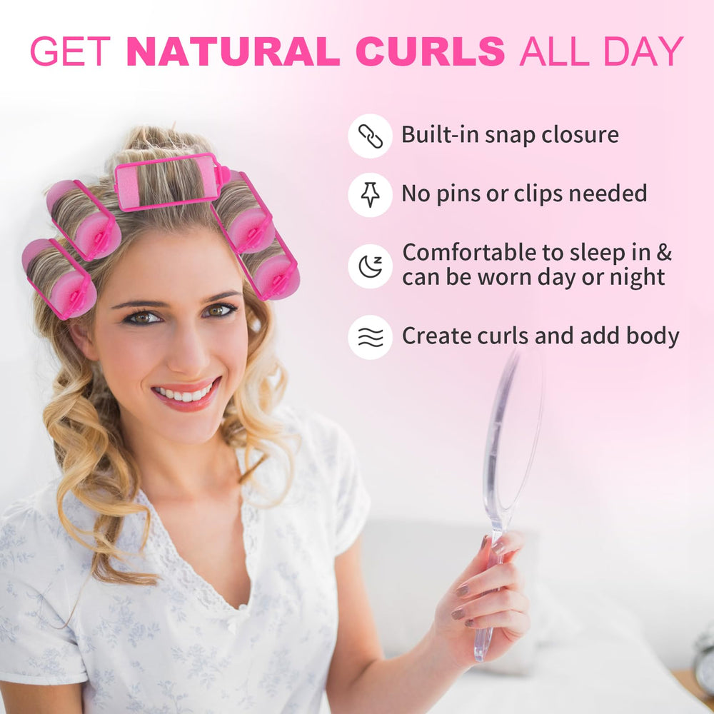 Amzpus overnight use rollers for frizz-free, heat-free results
