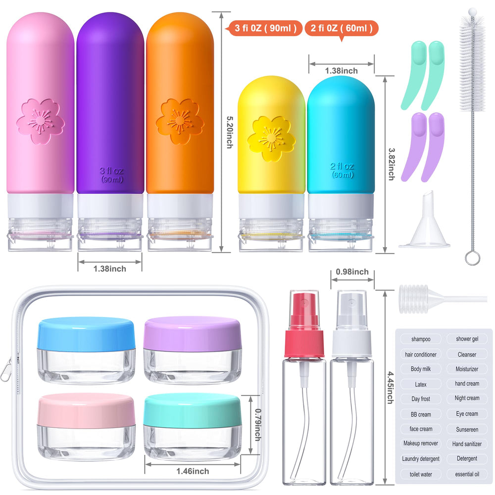 Amzrole leak-proof-design travel bottles prevent spills during travel