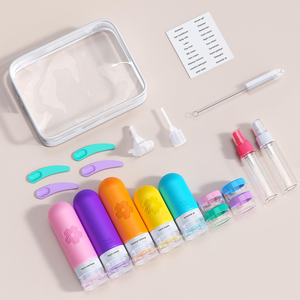 Amzrole tsa-approved travel kit fits carry-on use