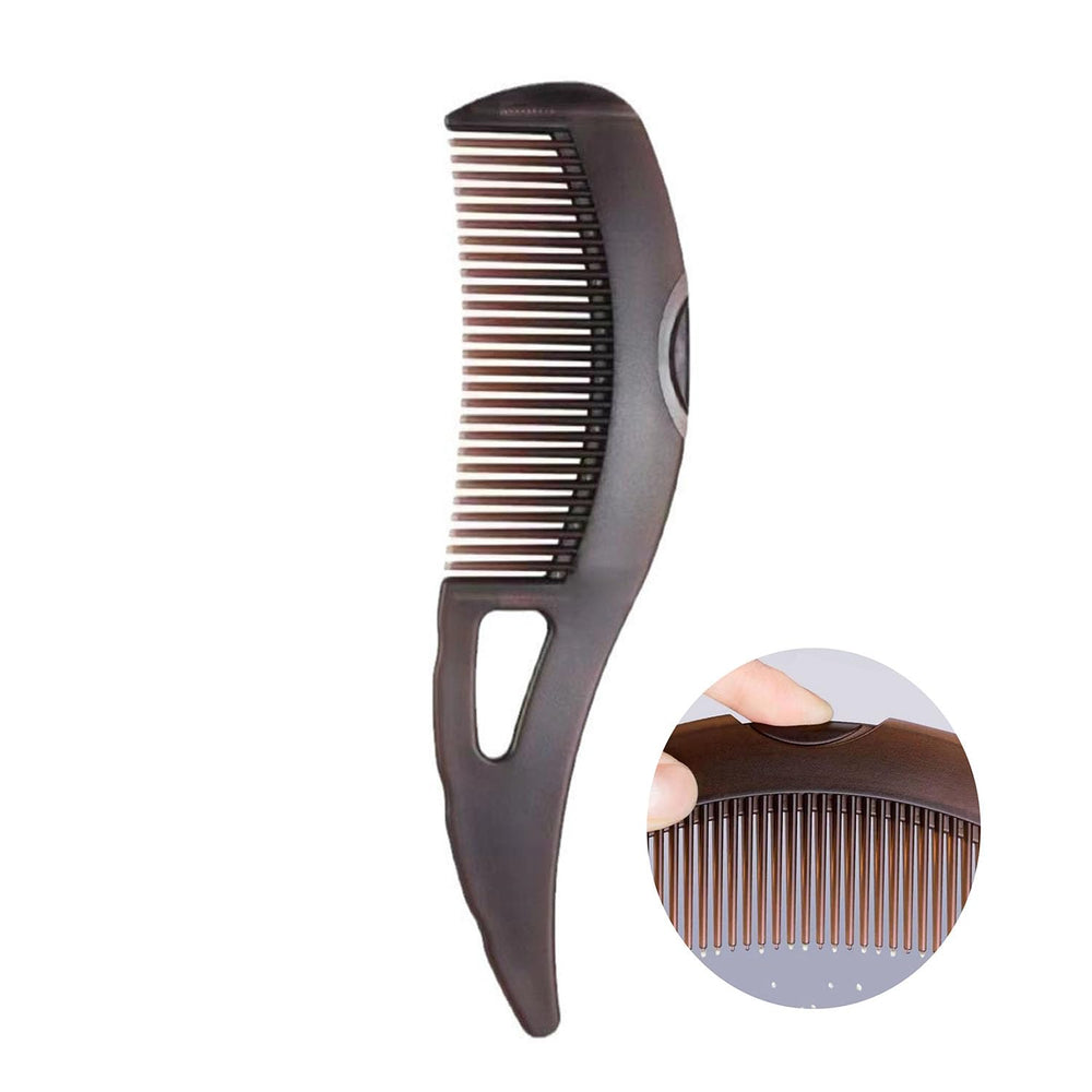 AMZWISH dandruff comb duo set with self-cleaning hollow teeth for easy scalp care