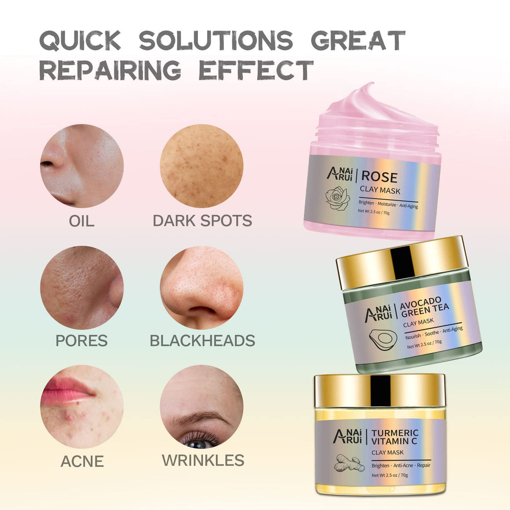 ANAI RUI Rose clay mask creates a gentle glow after use.