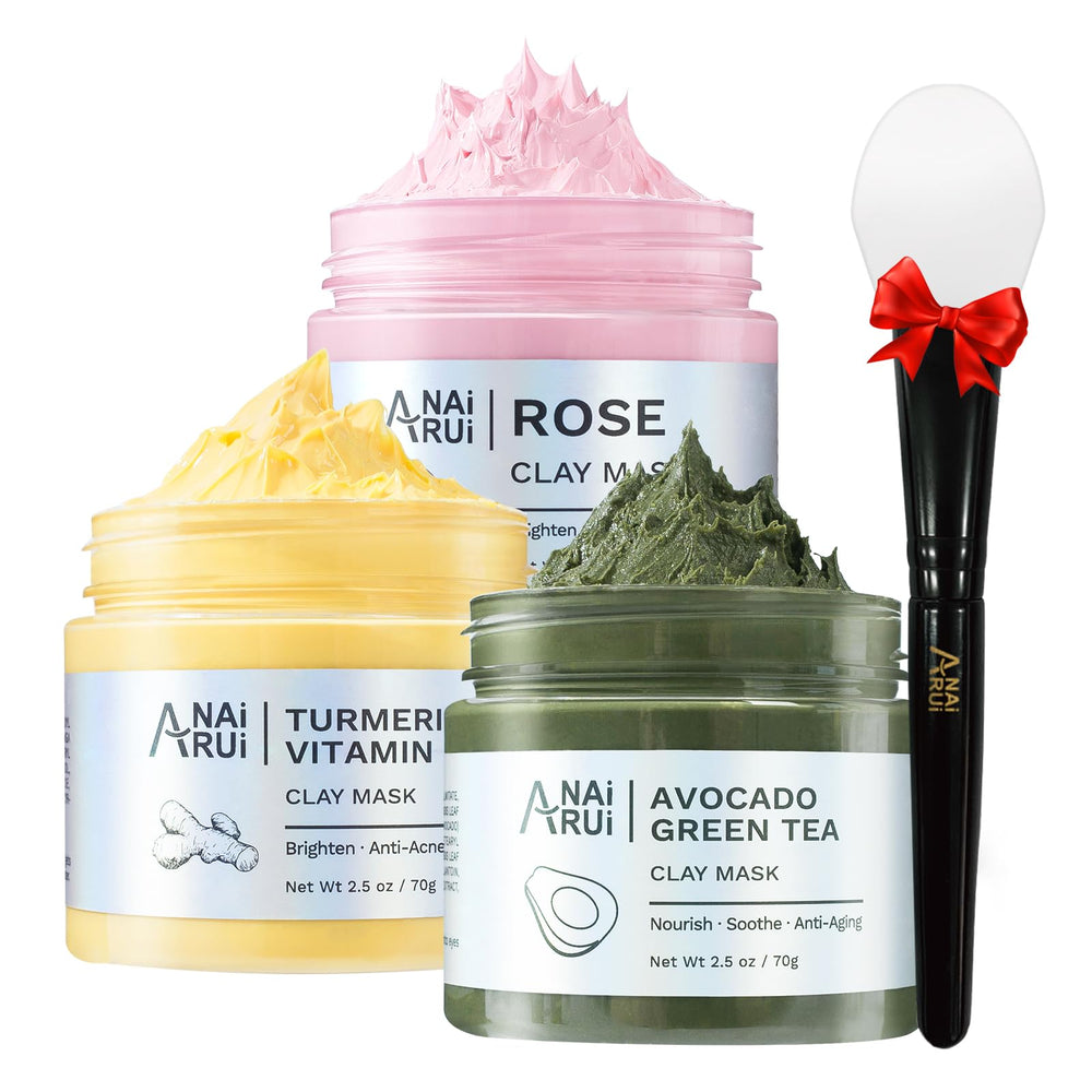 ANAI RUI Turmeric Vitamin C clay mask for radiant skin and even tone.