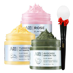 ANAI RUI Turmeric Vitamin C clay mask for radiant skin and even tone.