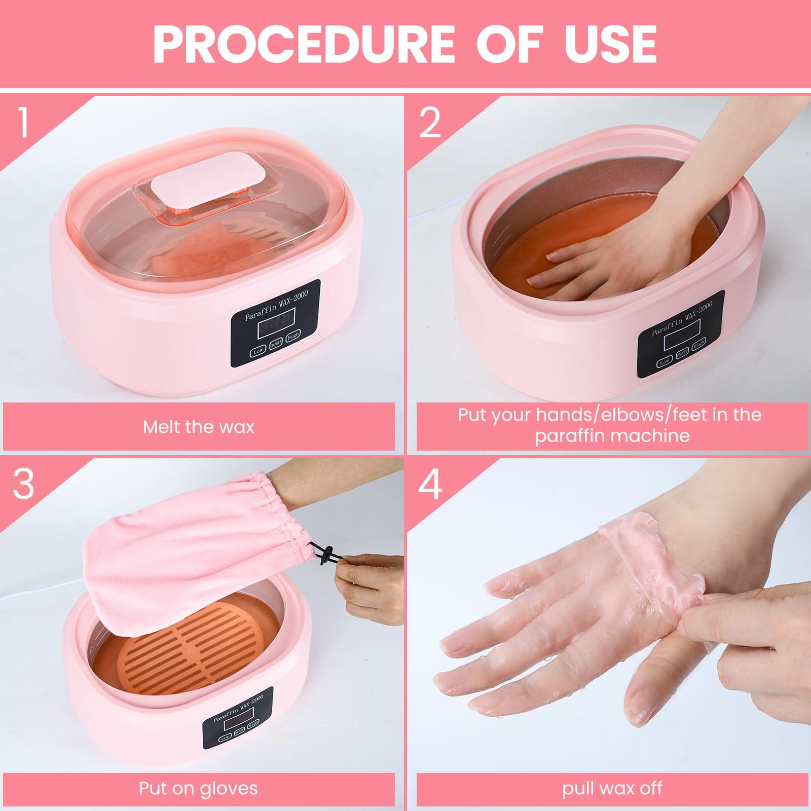 Ananelleo six-pack paraffin wax included for extended home sessions