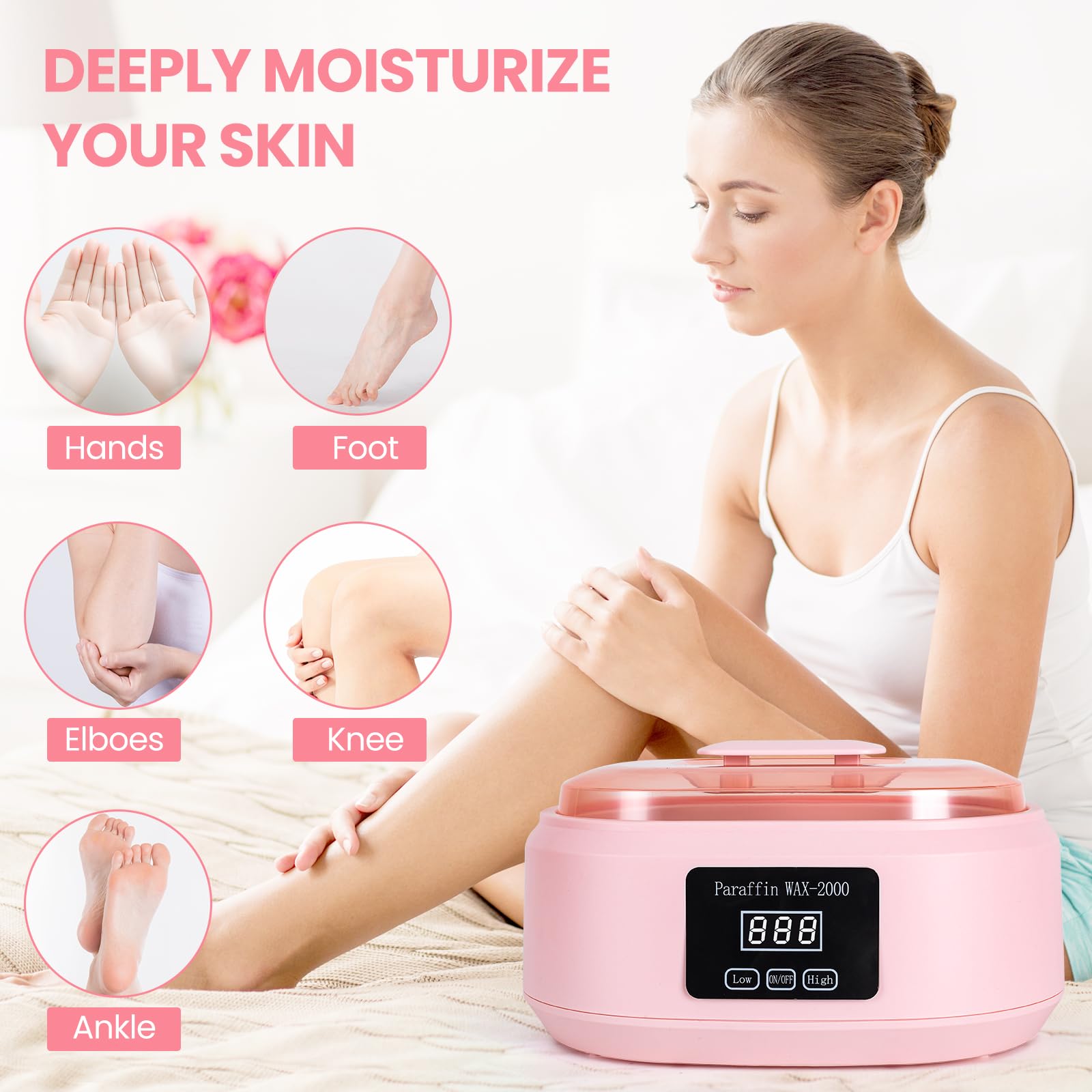 Ananelleo thermal mitts highlighted for comfortable wax treatment