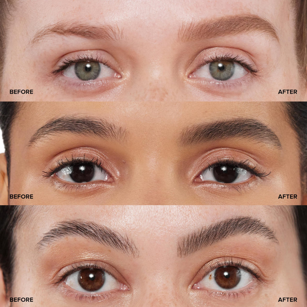 Anastasia Beverly Hills Brow Wiz Dark Brown wax formula fills without clumping.