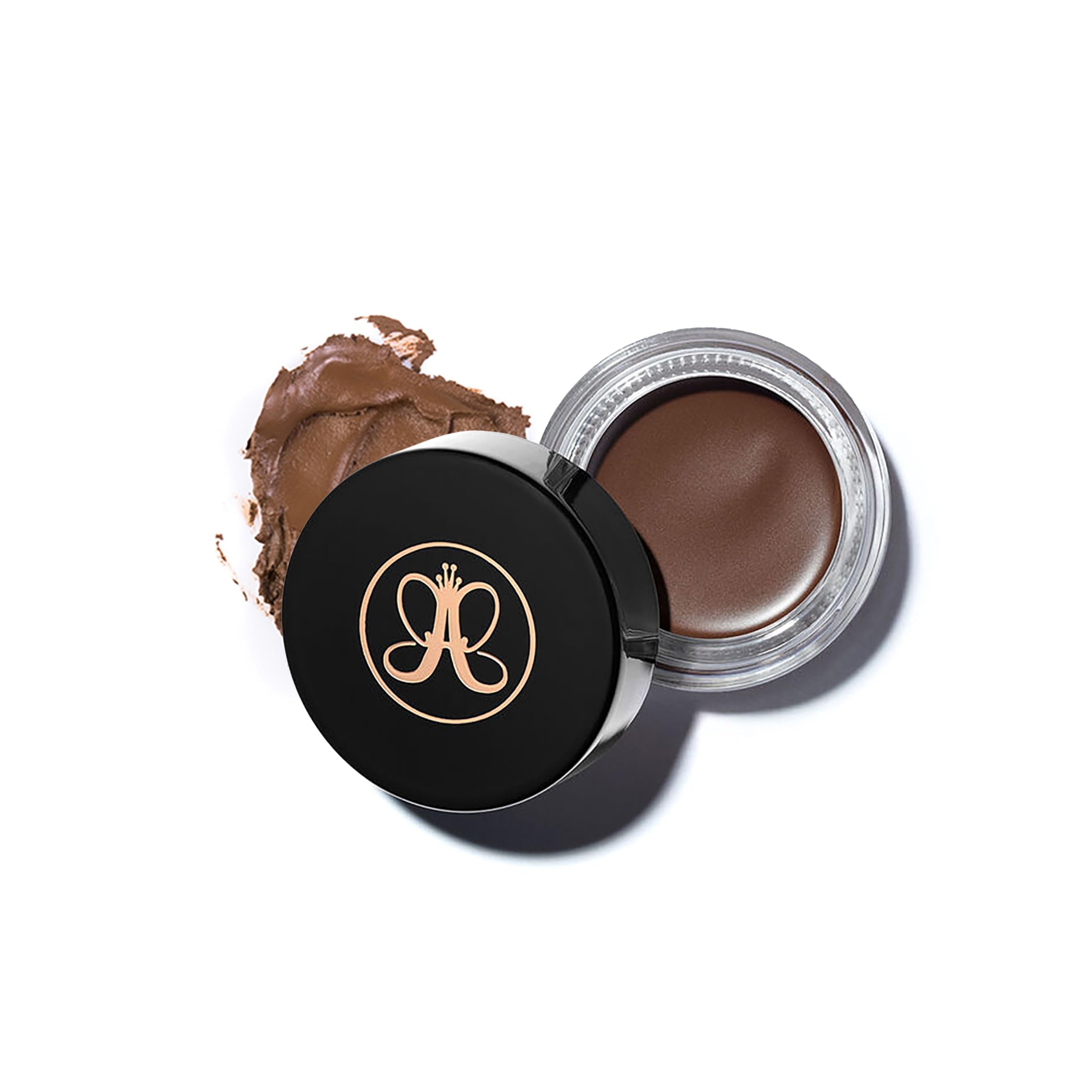 Anastasia Beverly Hills DIPBROW Pomade Auburn jar closeup for long-lasting brow color