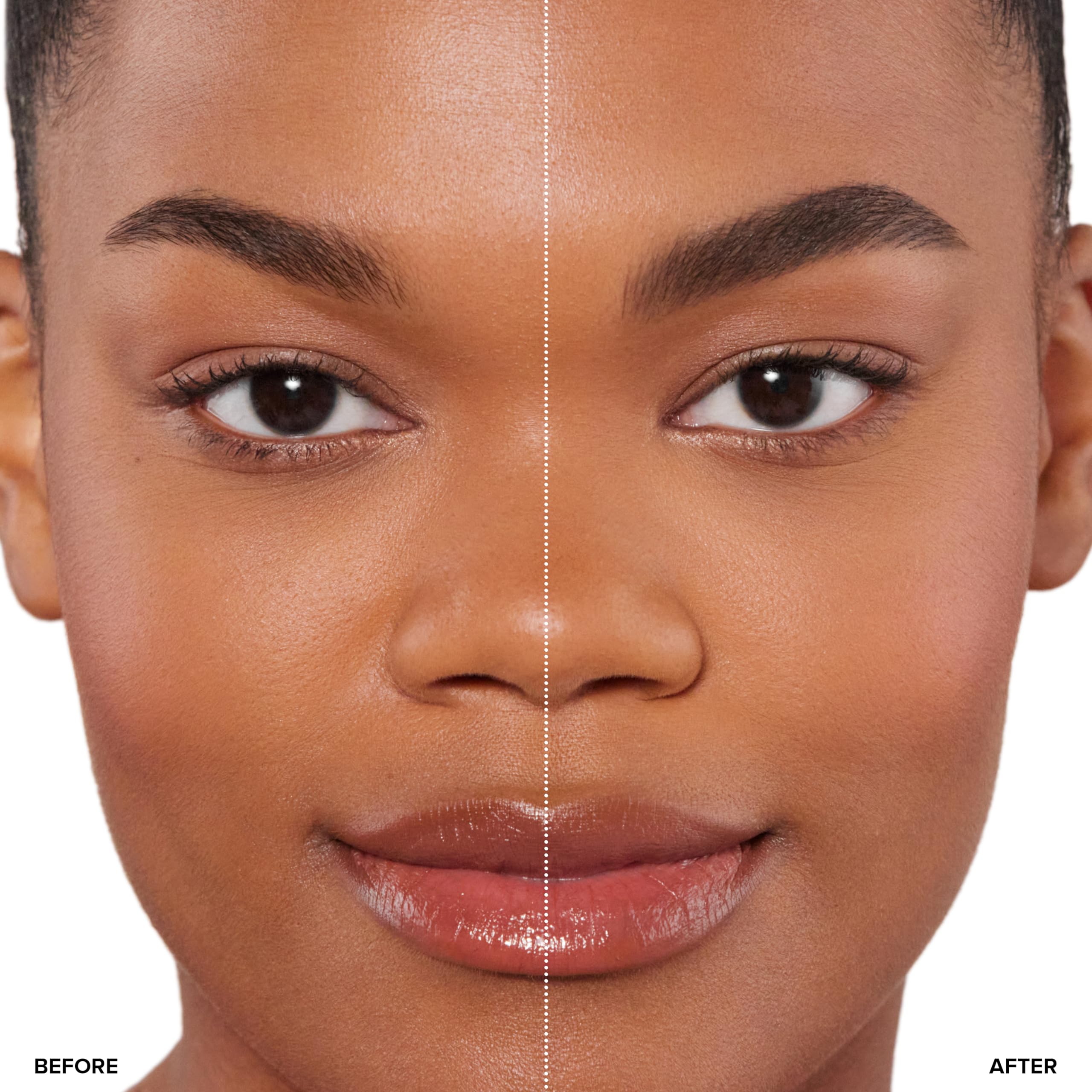 Waterproof sheen of DIPBROW Pomade Auburn in humid conditions