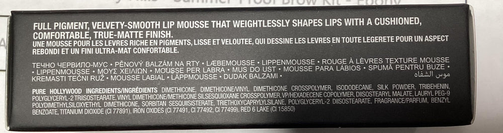 Anastasia Beverly Hills Lip Velvet Pure Hollywood velvet texture supports smooth glide.