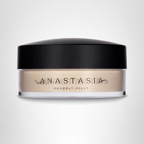 Anastasia Beverly Hills Loose Setting Powder Vanilla brush application for easy blending