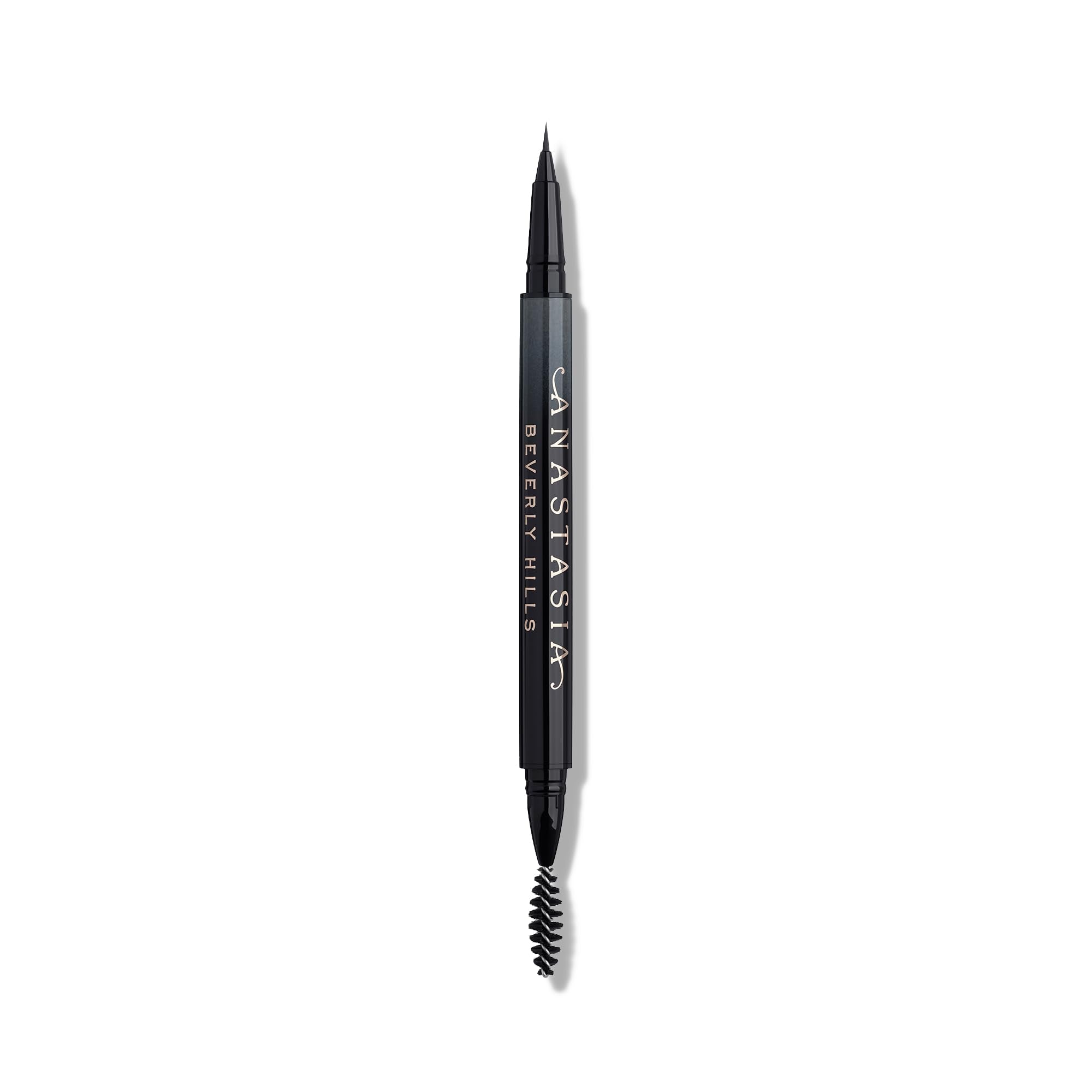 Anastasia Beverly Hills MicroStroke Brow Pen close-up showing soft brown shade for natural definition.