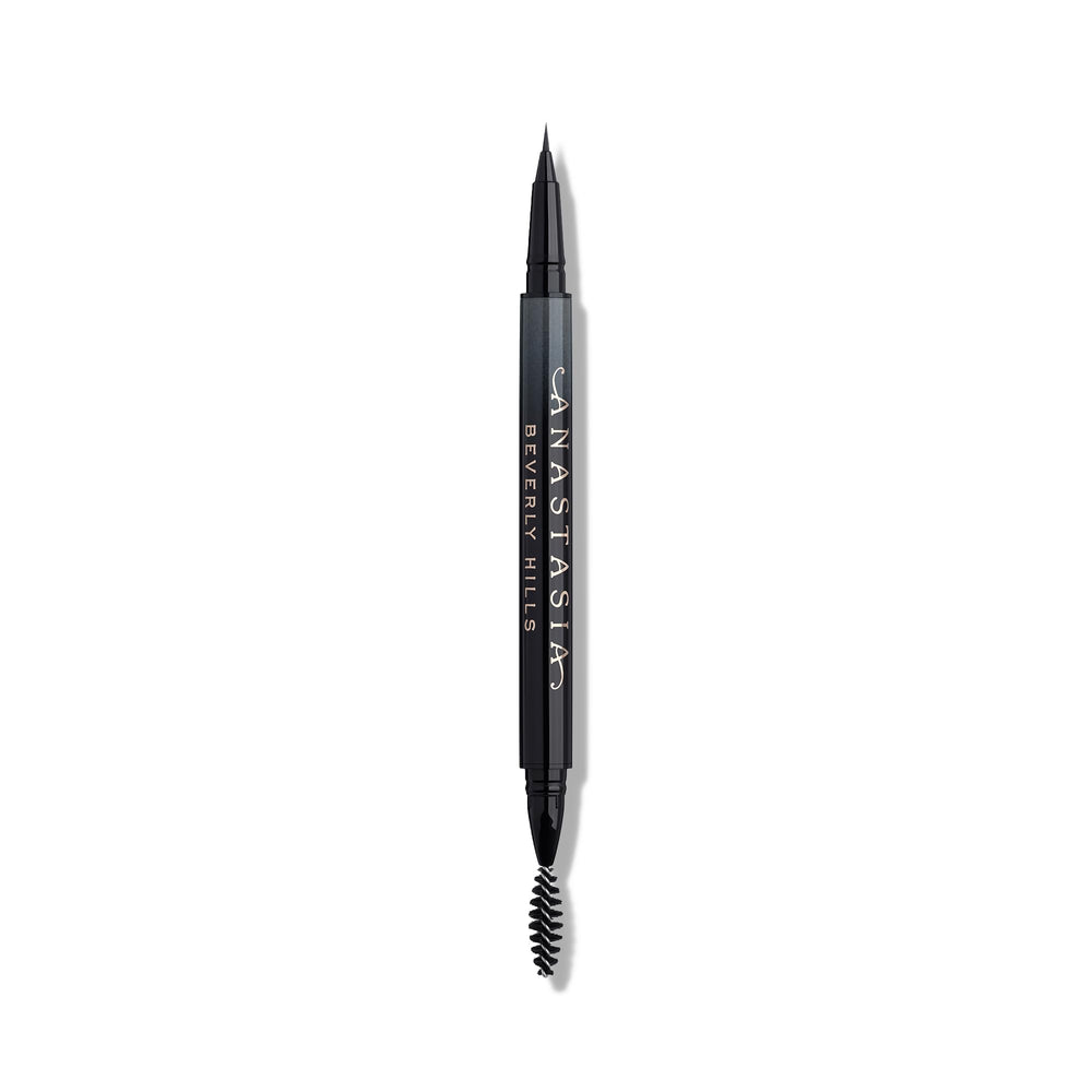 Anastasia Beverly Hills MicroStroke Brow Pen close-up showing soft brown shade for natural definition.