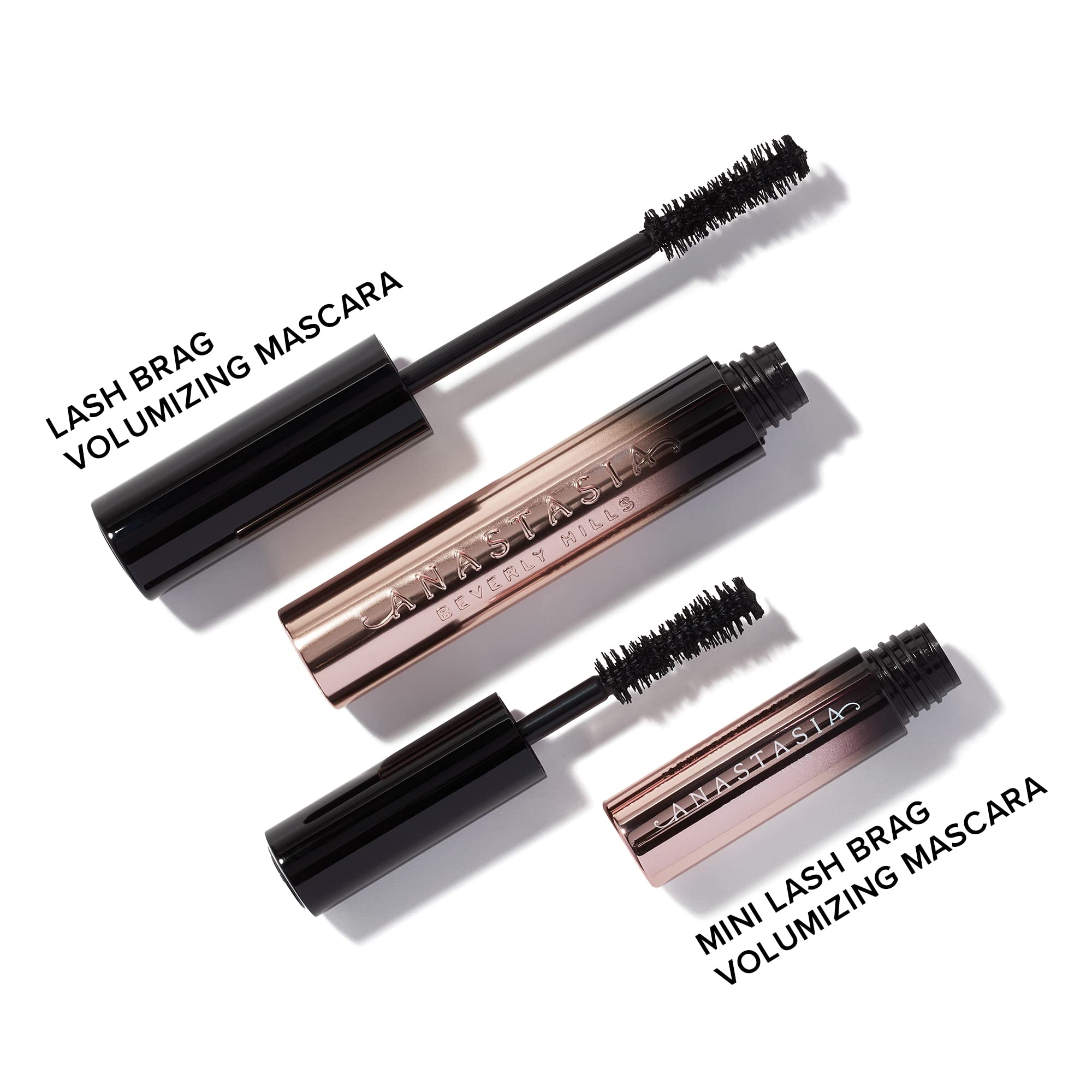 Close-up of the brush on Anastasia Beverly Hills Mini Lash Brag mascara.