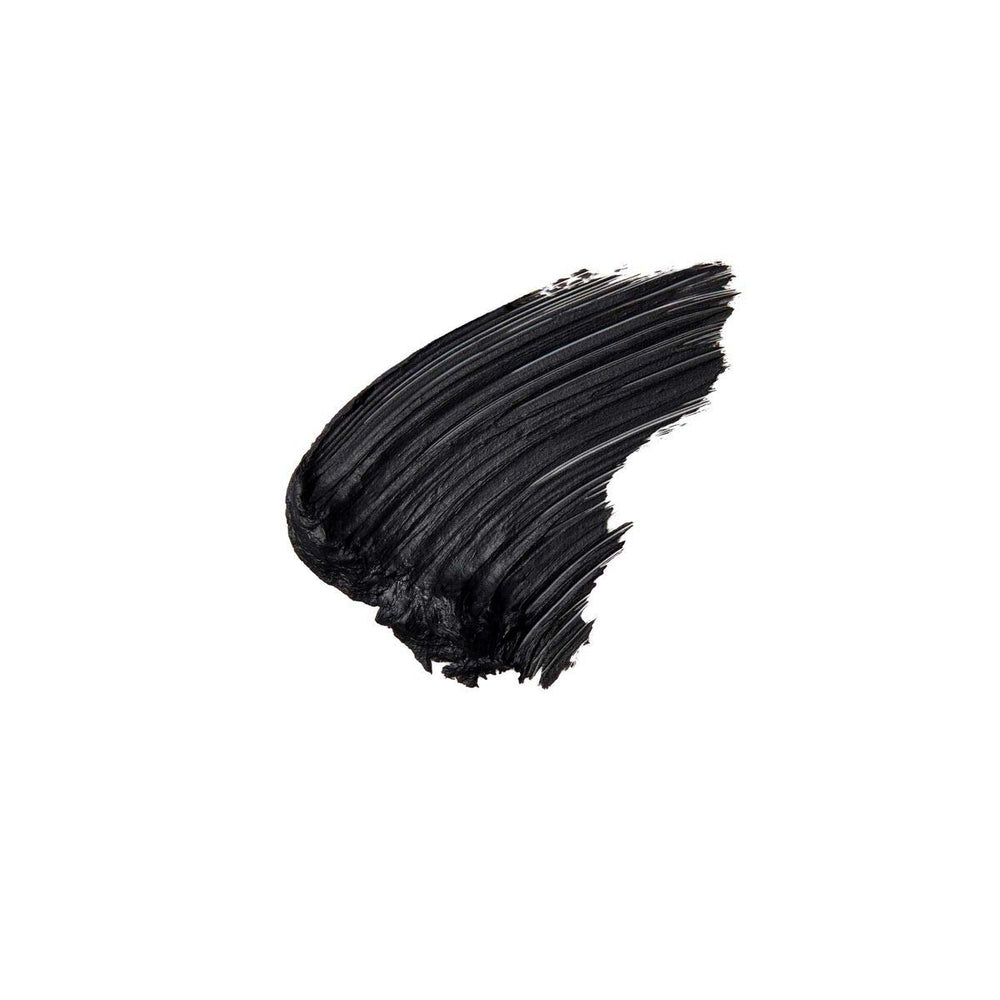 Lashes appear lifted and volumized after using Mini Lash Brag mascara.