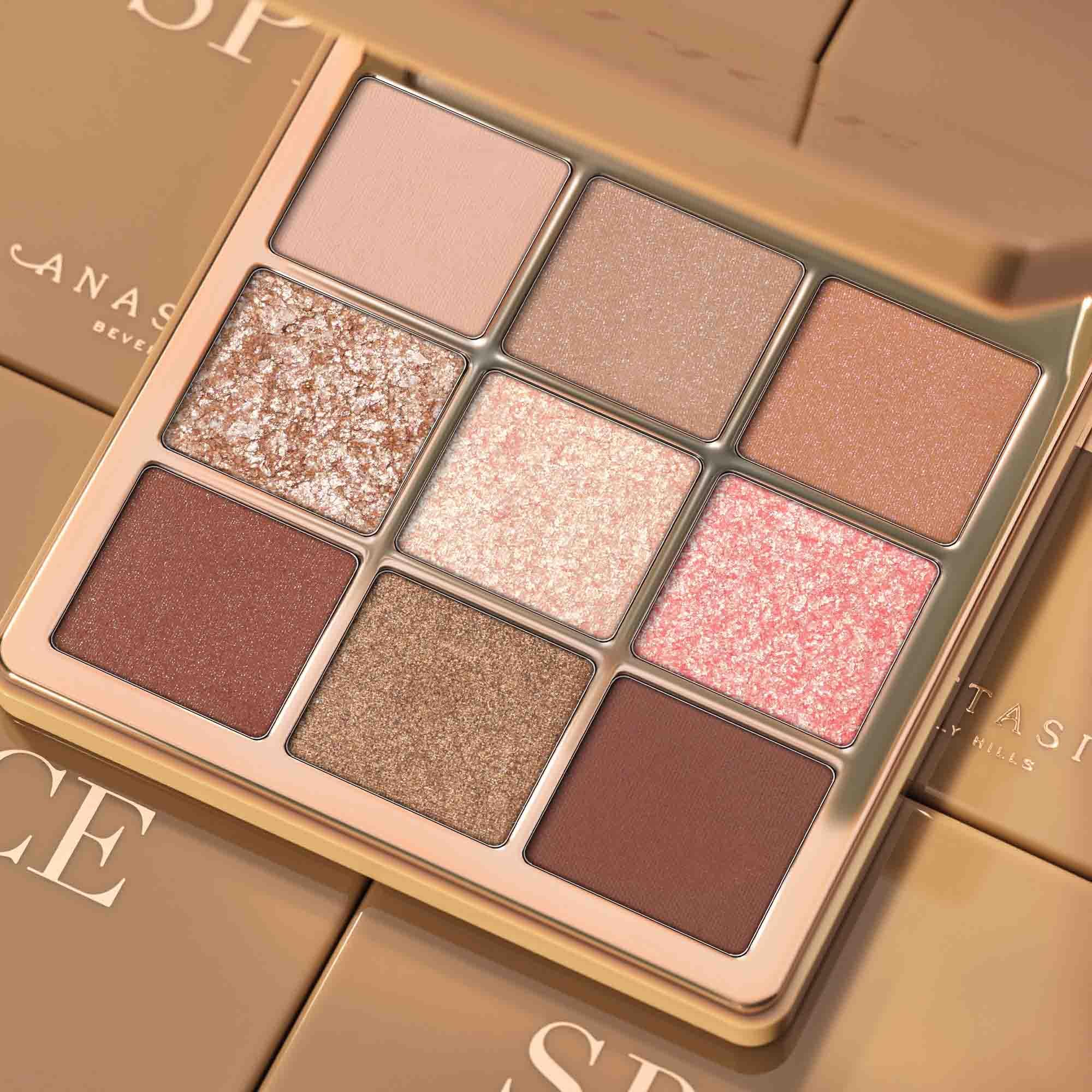 Anastasia Beverly Hills Mini Spice palette packaging emphasizes slim, travel-friendly design.