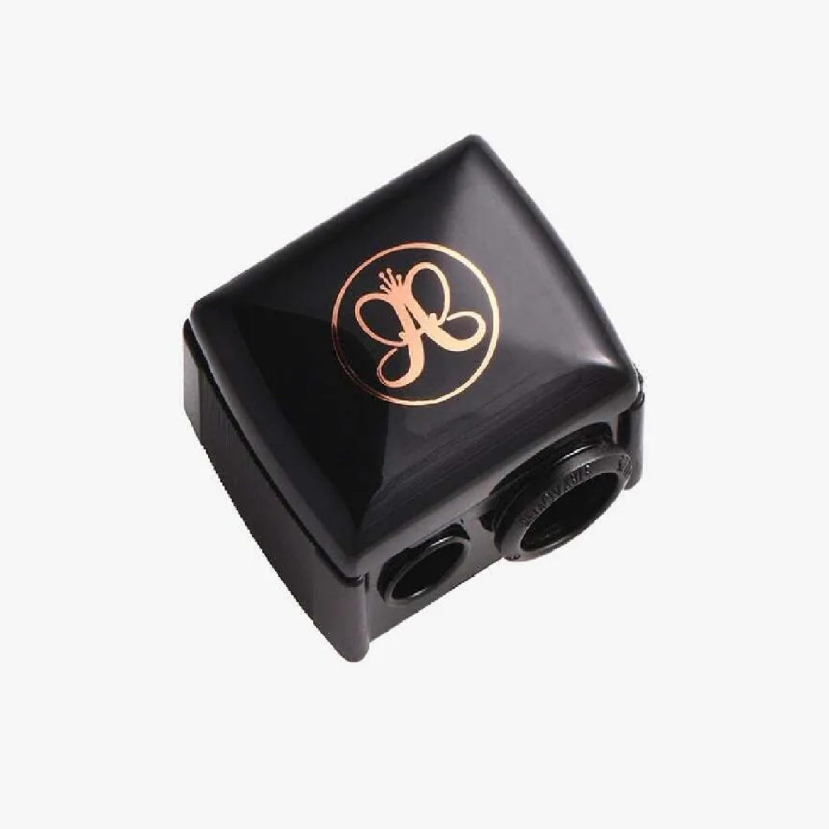 Anastasia Beverly Hills Sharpener with three-in-one function and precise blades for makeup pencils.
