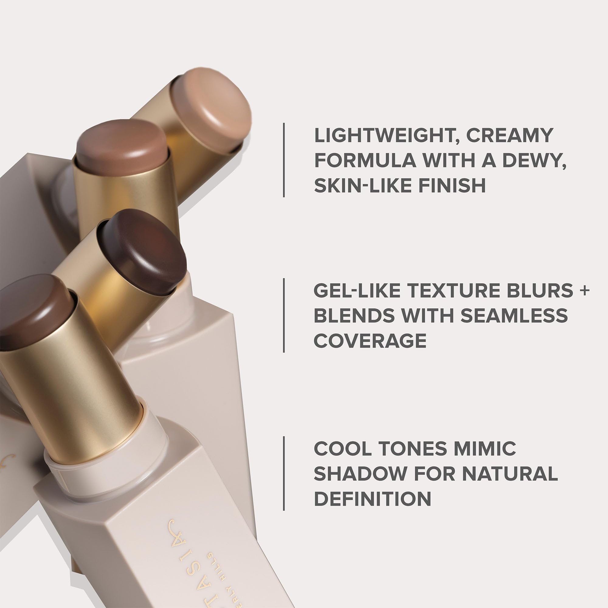 Anastasia Beverly Hills Smooth Blur Contour Stick Shadow, no-slip grip for long wear.