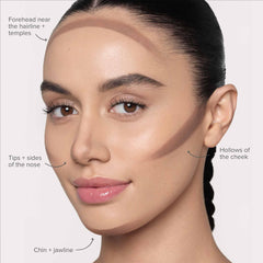 Anastasia Beverly Hills Smooth Blur Contour Stick Shadow, square-shaped component aids precise contouring.