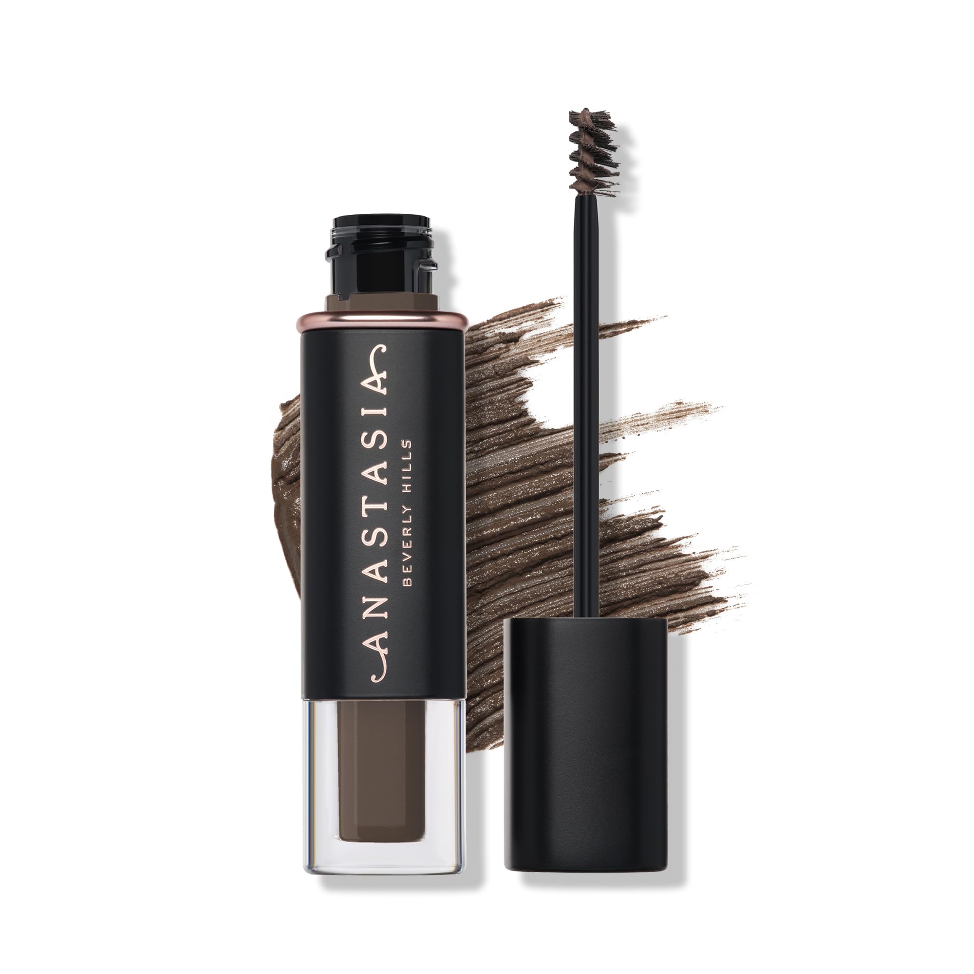 Anastasia Beverly Hills voluminous tinted brow gel Soft Brown product shot with natural tint