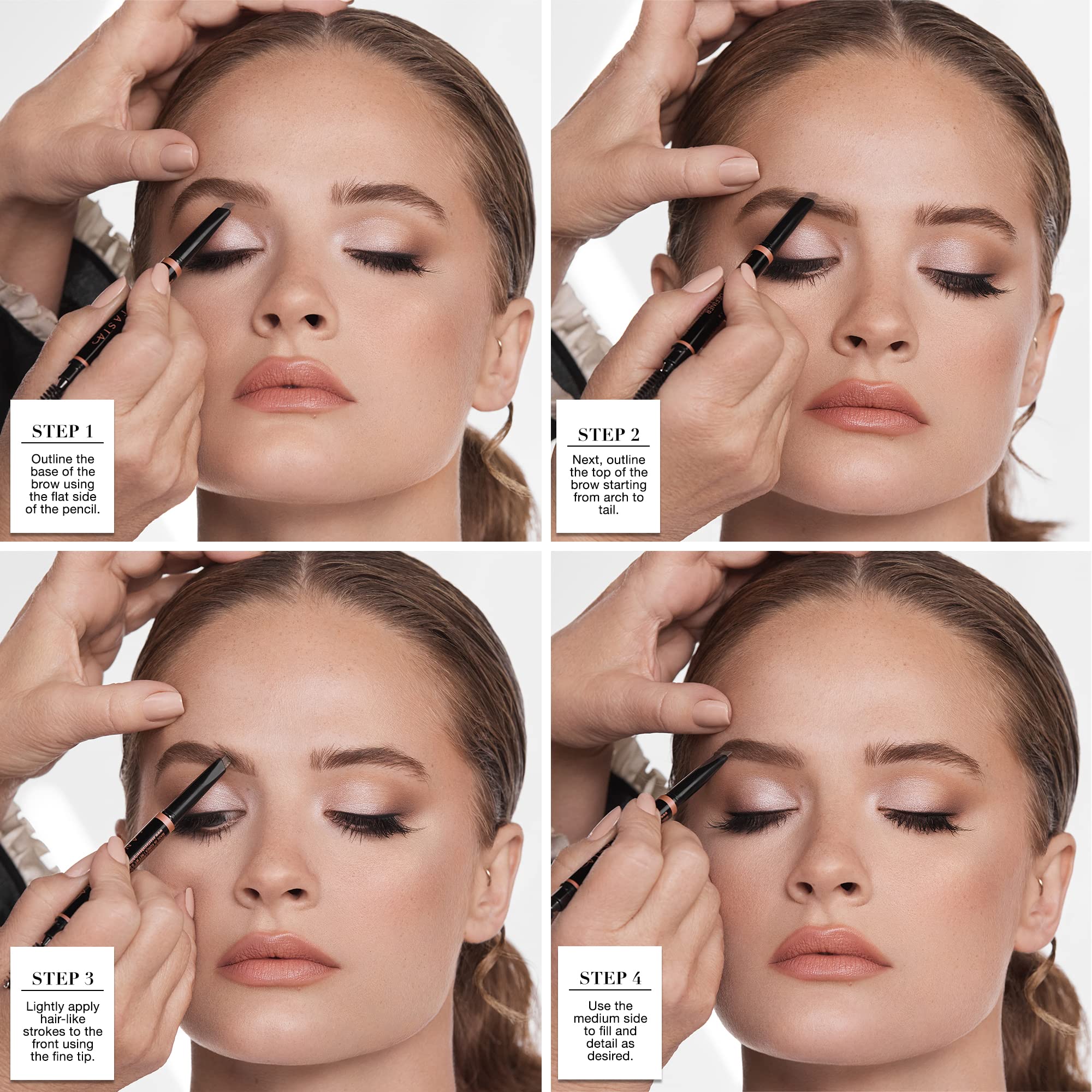 Anastasia Brow Definer Blonde swatch on skin showing natural color payoff