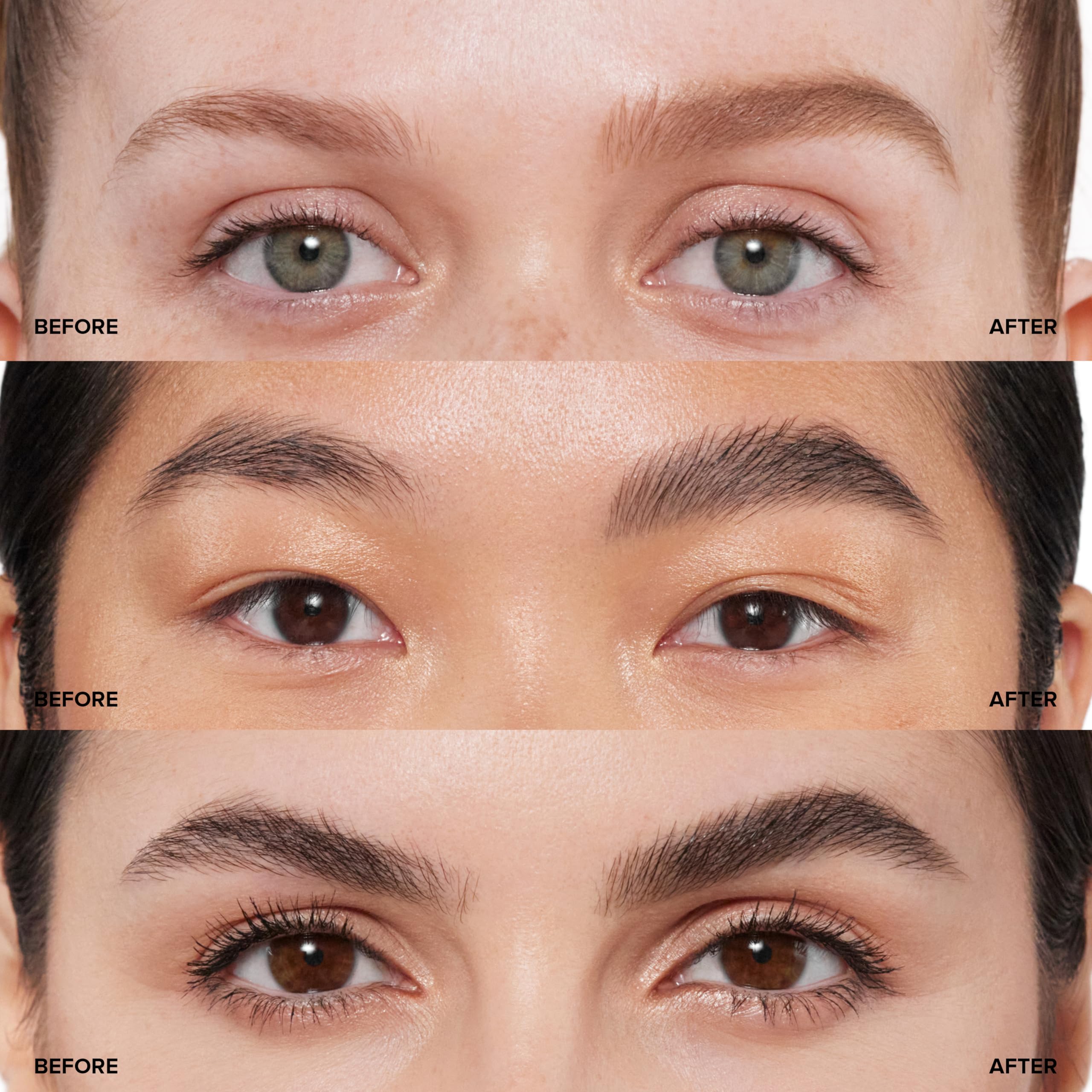 Fine tip of Brow Definer Soft Brown defines brows and tail with detail.