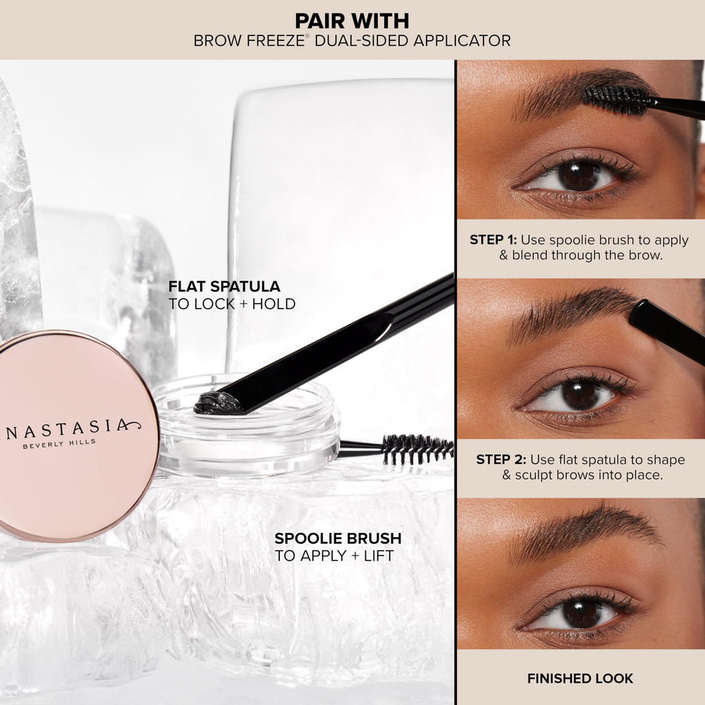 Acabado duradero gracias a Anastasia Brow Freeze.