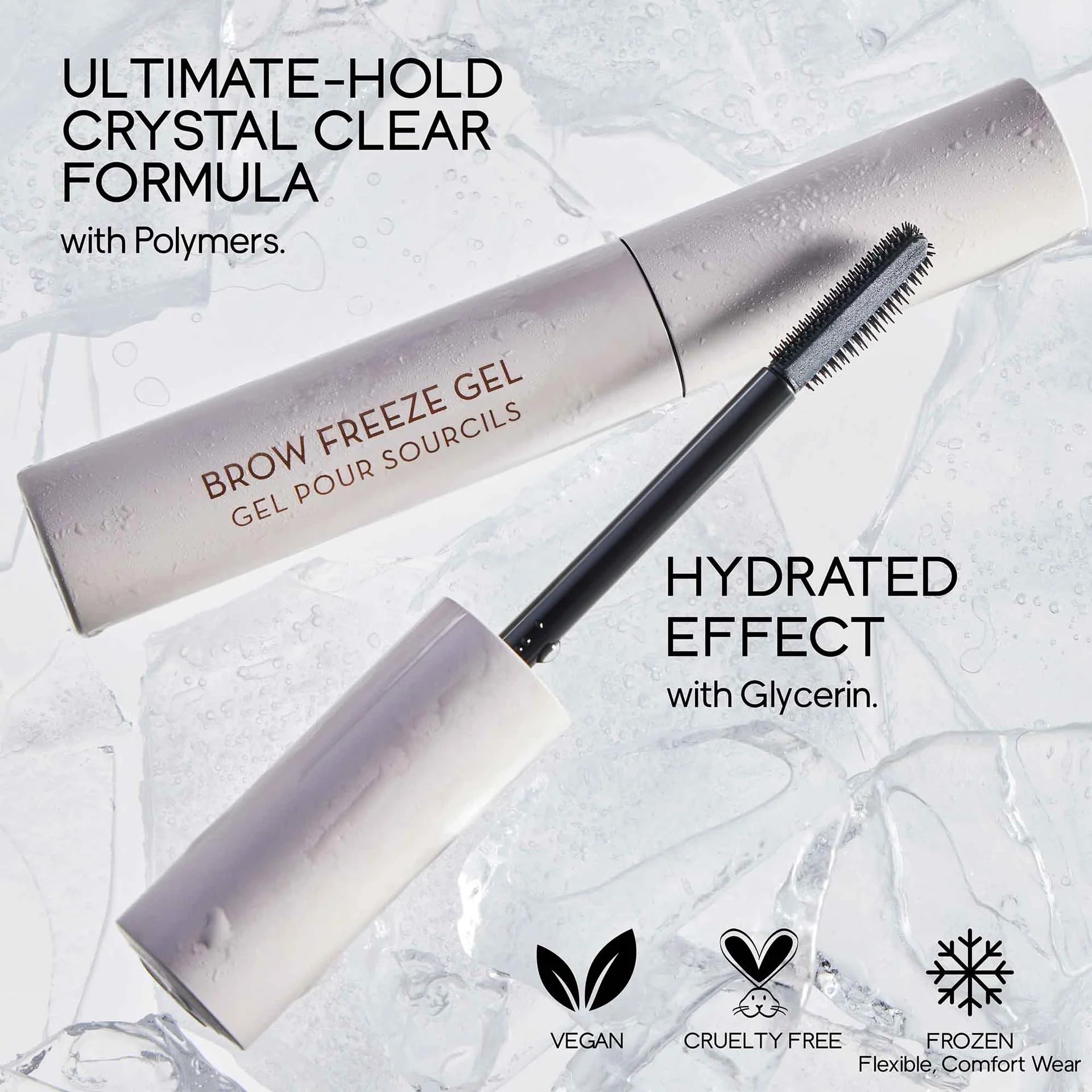 Anastasia Brow Freeze Gel close-up texture showing clear, sculpting hold.