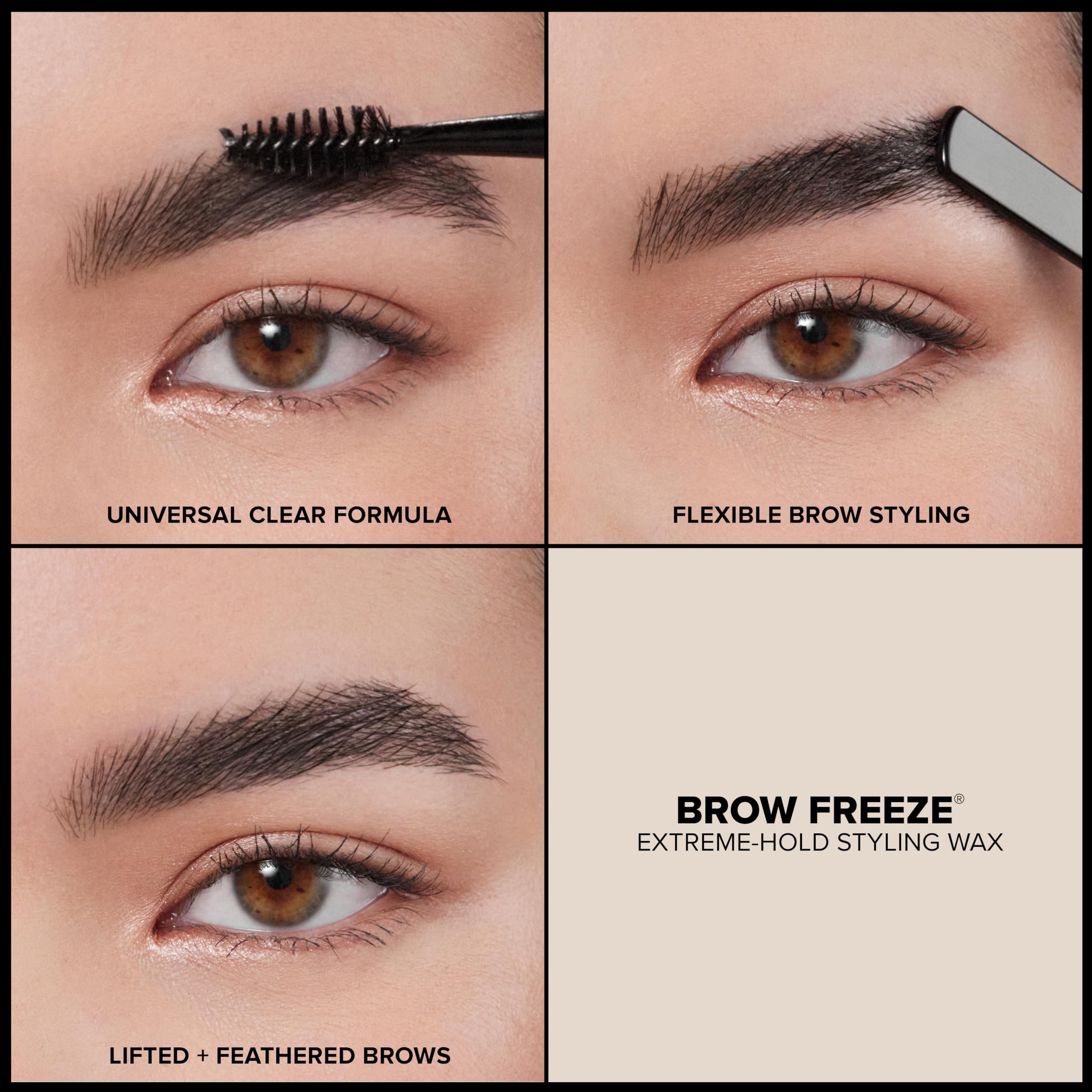 Textura clara de Brow Freeze facilita una aplicación suave.