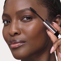 Anastasia Clear Brow Gel on brows delivering transparent hold for a neat look.