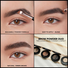 Buildable coverage with seamless blend of Granite brow shades