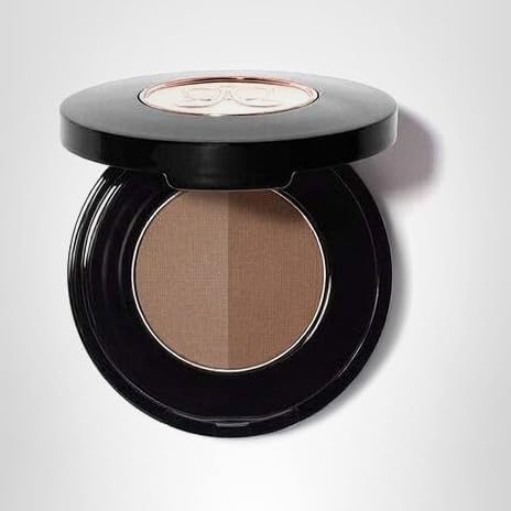 Anastasia Brow Powder Duo Soft Brown swatch-application aids precise shaping and definition.