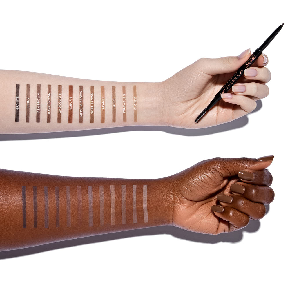 Anastasia Brow Wiz Ash Brown comes in 10 shade options.