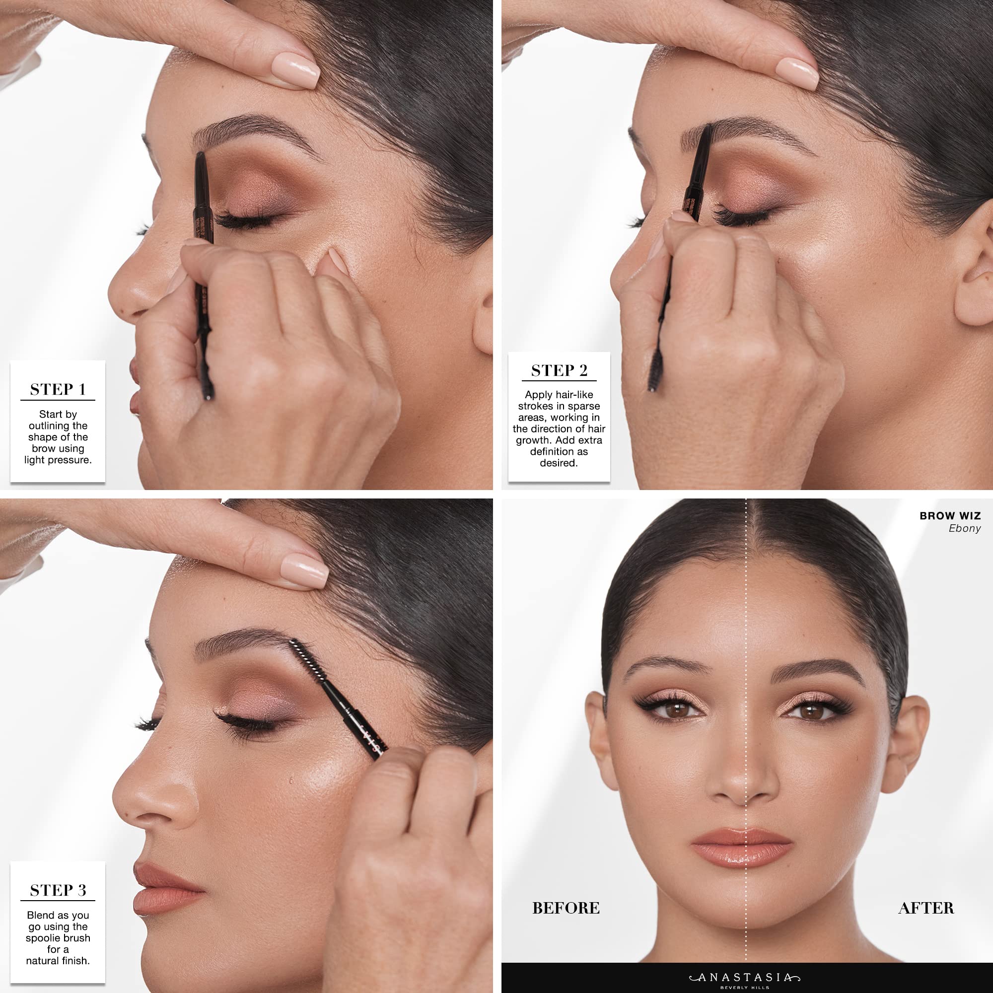 Brow Wiz Ash Brown adds natural-looking texture to brows.