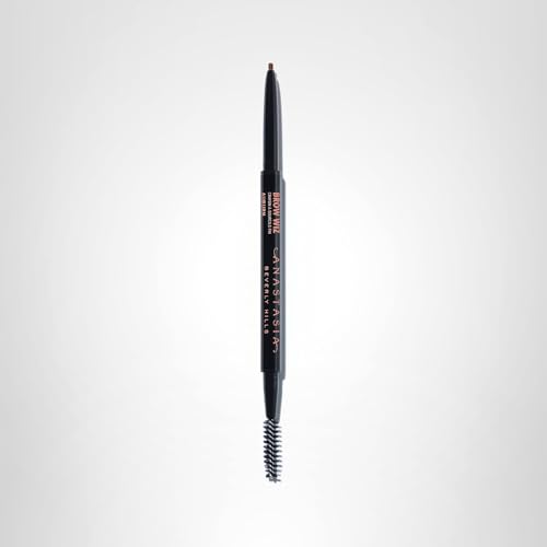 Anastasia Brow Wiz Auburn natural-look brow result with soft strokes.