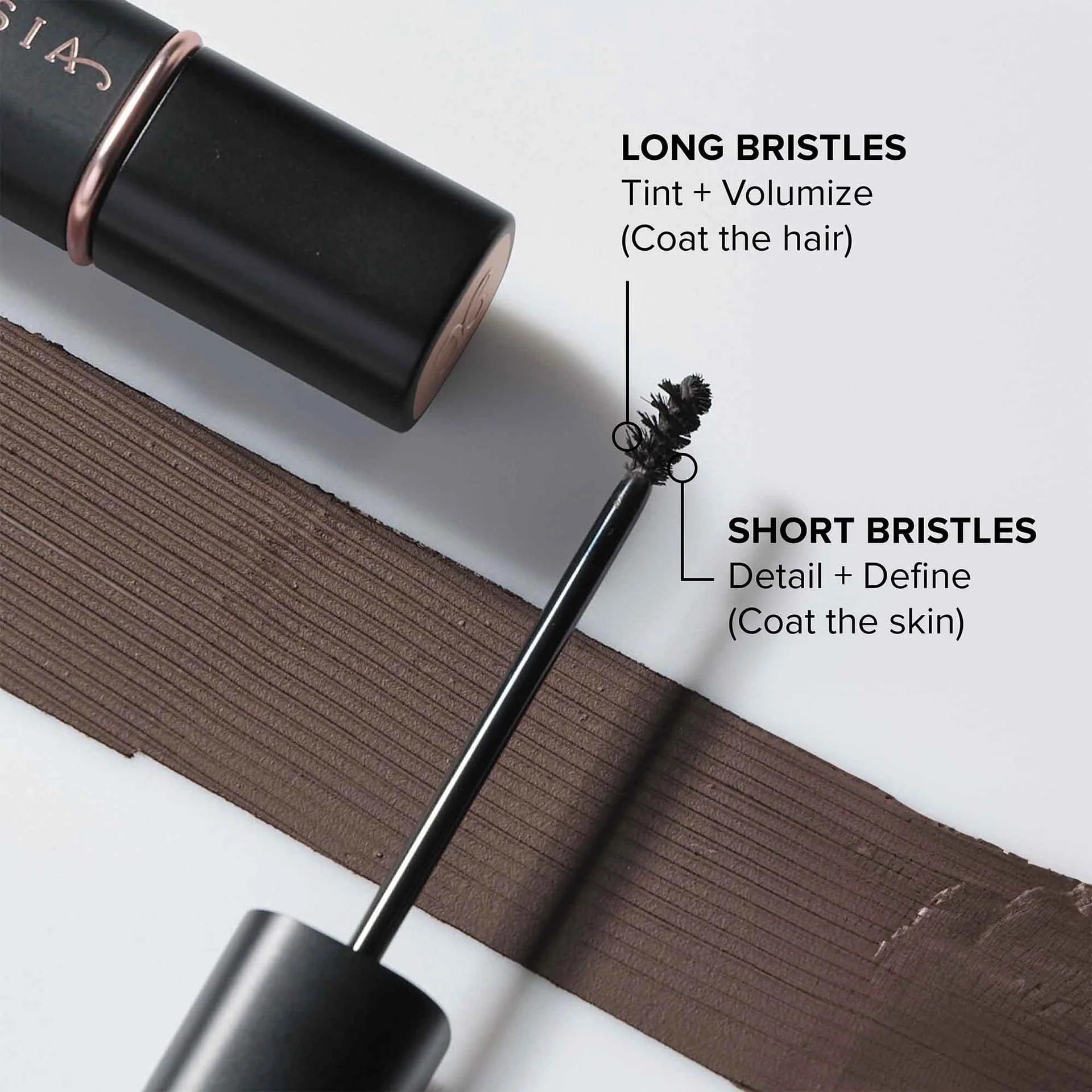 Anastasia Beverly Hills gel para cejas mini teñido taupe, volumen ligero para un look natural.