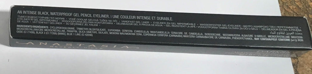 Anastasia Darkside delineador gel pigmento negro intenso para definición duradera.