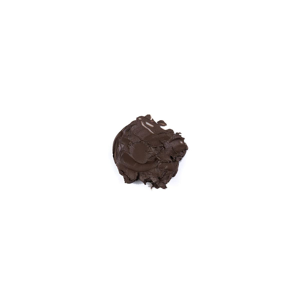 Swatch of Anastasia DIPBROW Ebony on skin highlighting deep warm undertones.