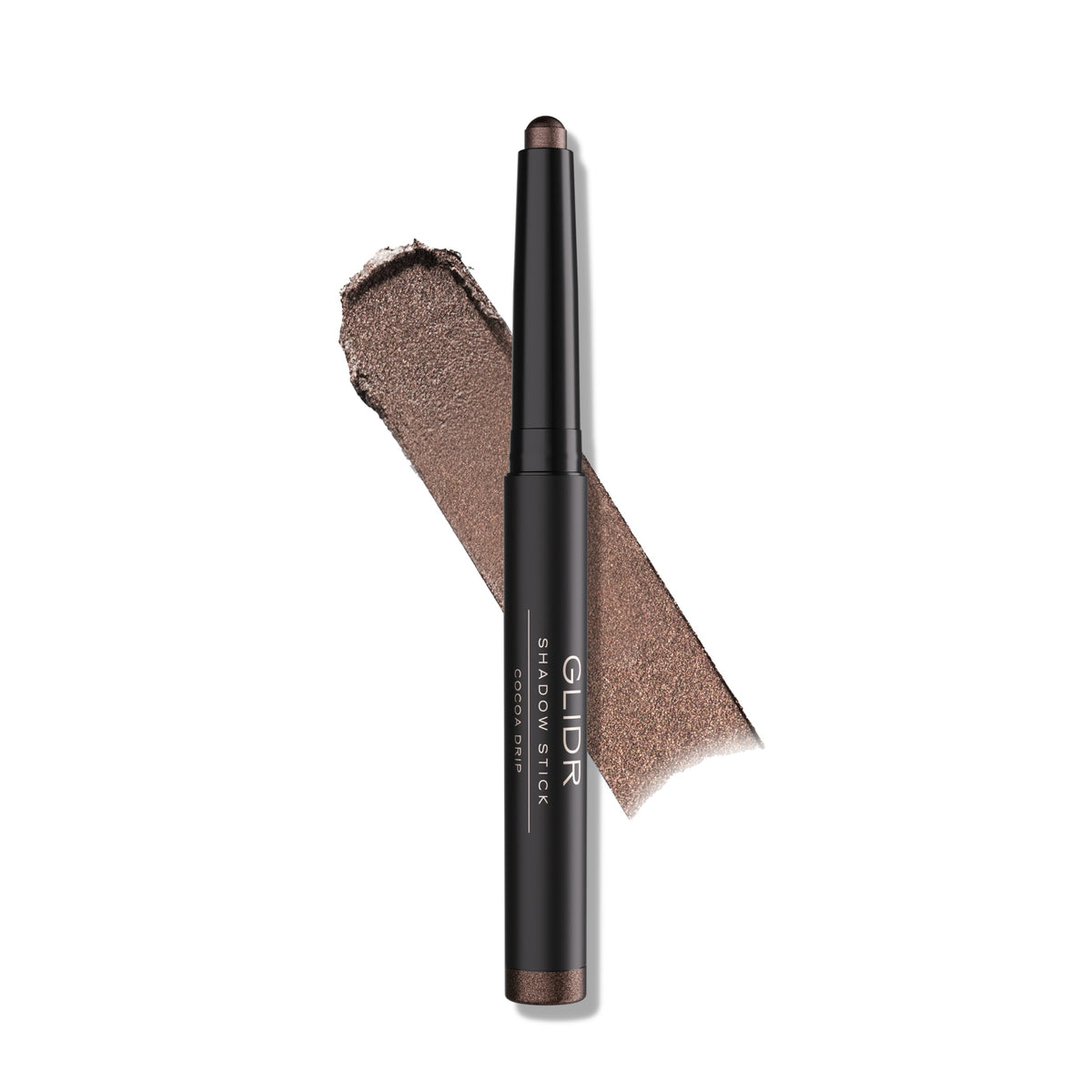 Anastasia Beverly Hills GLIDR Shadow Stick Cocoa Drip closeup shows rich pigment.
