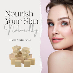 AnatoliaDaphne soap bar wrapped for shower use and gentle cleansing.