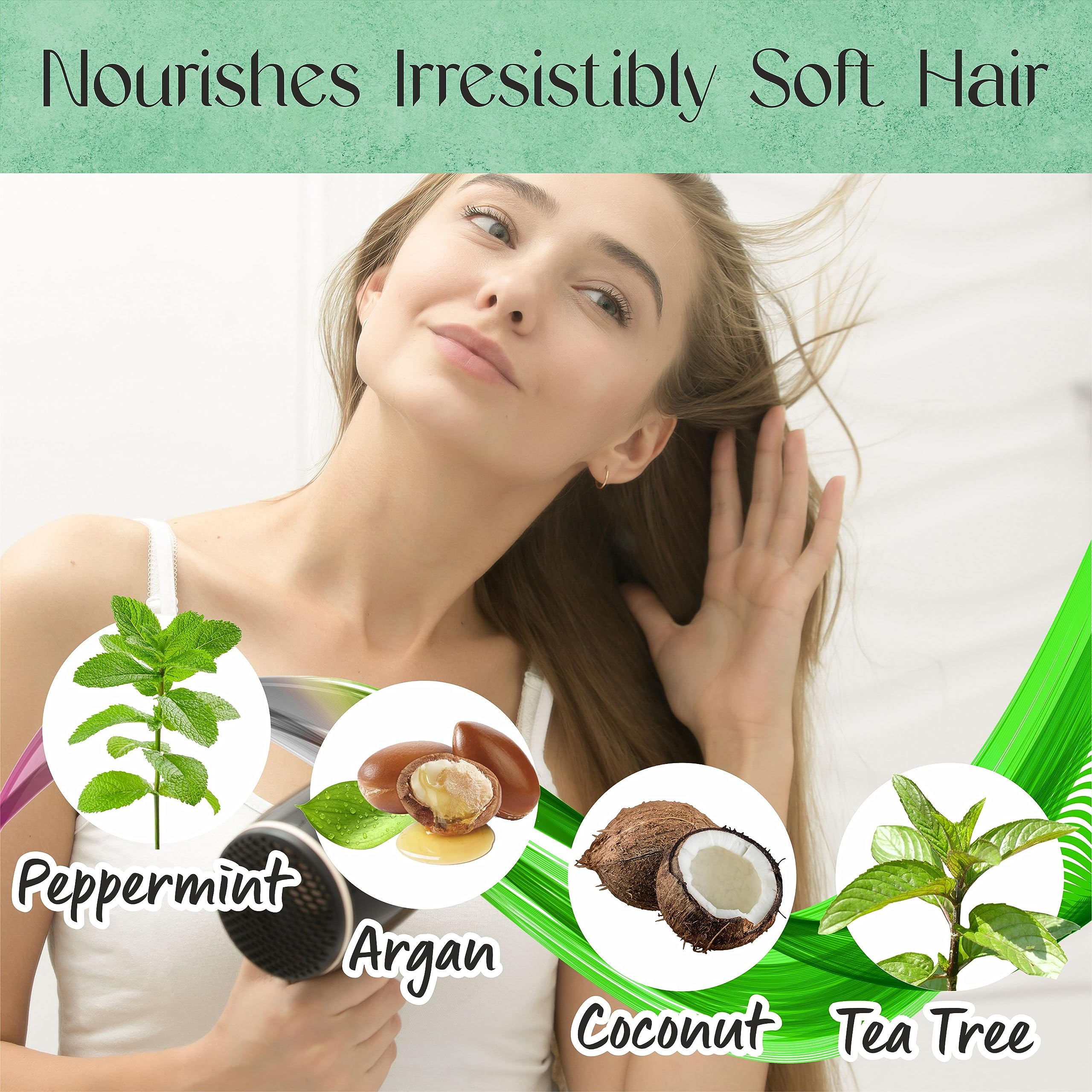 AnatoliaDaphne Peppermint Conditioner close-up with Argan and Biotin